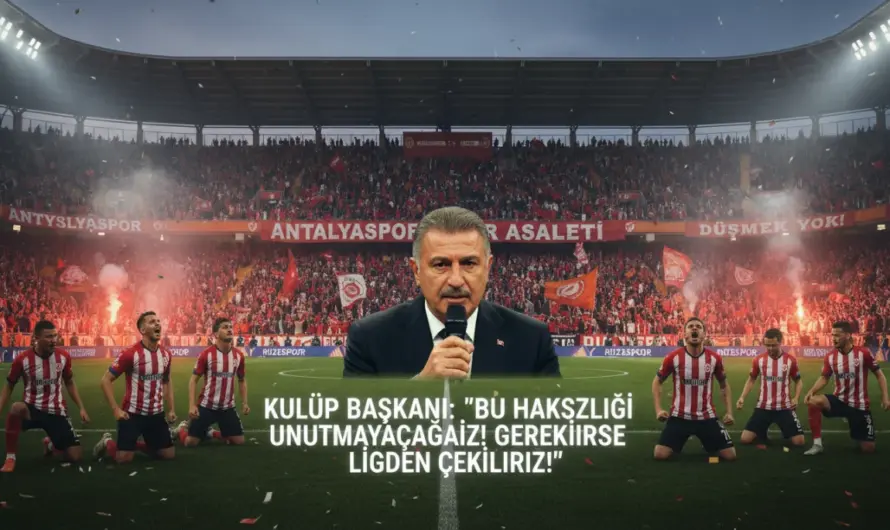 Kırmızı-Beyazlılar Alt Lige Düştü: Başkan Perçin’den Sert Mesajlar